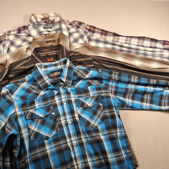 Canyon Guide Other - Lot Of 5 Canyon Guide Outfitters SZ XL Long Sleeve Pearl Snap Western Shirts